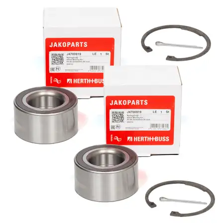 2x HERTH+BUSS JAKOPARTS Radlager Satz f&uuml;r CHEVROLET Aveo T300 mit ABS Trax vorne