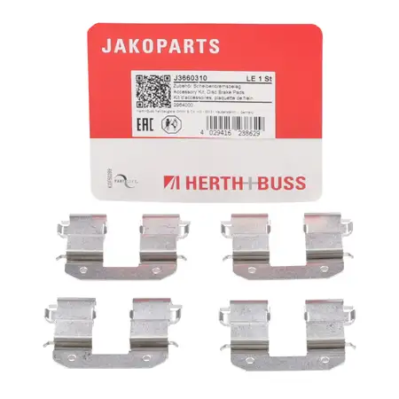 HERTH+BUSS JAKOPARTS Brake Pad Accessory Kit for HYUNDAI i30 and KIA Cee'd