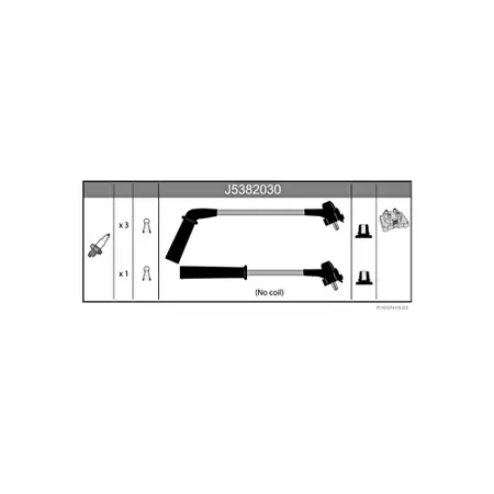 HERTH+BUSS JAKOPARTS Z&uuml;ndkabelsatz f&uuml;r TOYOTA Starlet (_P8_) 1.3 12V Cat 75 PS 90919-22329