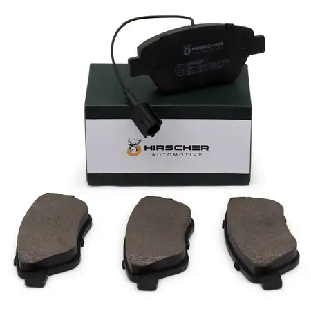 HIRSCHER Bremsbel&auml;ge + Warnsensor f&uuml;r FIAT 500 312 Doblo Panda Punto Stilo vorne 77364477