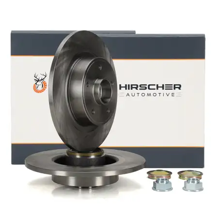 HIRSCHER Bremsscheiben + Radlager Satz f&uuml;r RENAULT Laguna 2/Grandtour hinten 8200655249