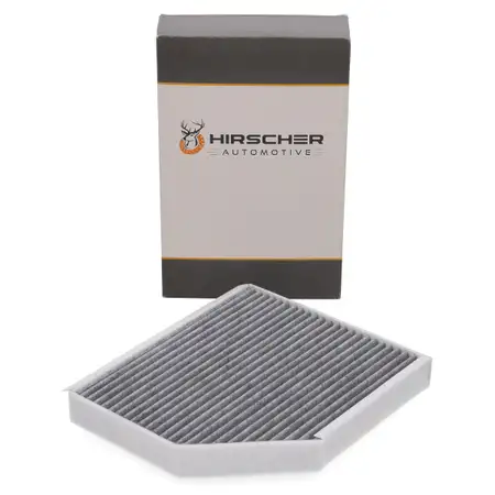 HIRSCHER Innenraumfilter Aktivkohle f&uuml;r AUDI A4 B8 A5 Q5 8RB PORSCHE MACAN 8K0819439B