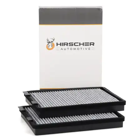 HIRSCHER Innenraumfilter Aktivkohle Satz f&uuml;r BMW E39 Limousine + Touring 64312207985