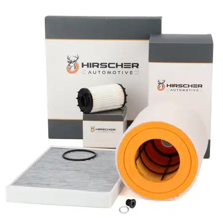 HIRSCHER Filterset Filterpaket f&uuml;r AUDI A6 C8 A7 4K 55 TFSi Mild Hybrid quattro 340 PS