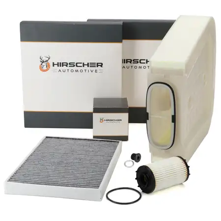 HIRSCHER Filterset f&uuml;r AUDI Q7 Q8 4M PORSCHE Cayenne 9Y VW Touareg CR 3.0 TSI 4.0