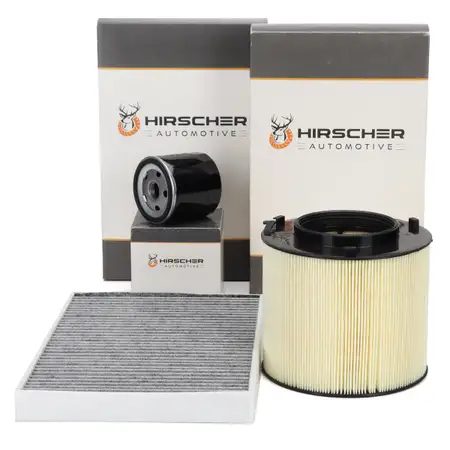 HIRSCHER Filterset Filterpaket f&uuml;r AUDI A4 8W B9 A5 F5 1.4 TFSI 150 PS