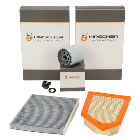 HIRSCHER Filterset Filterpaket f&uuml;r FORD Fiesta 7 MK7 1.0 EcoBoost 85-140 PS ab 11.2019