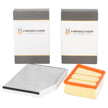 HIRSCHER Innenraumfilter + Luftfilter f&uuml;r FORD Tourneo/Transit Custom 1.0 EcoBoost PHEV