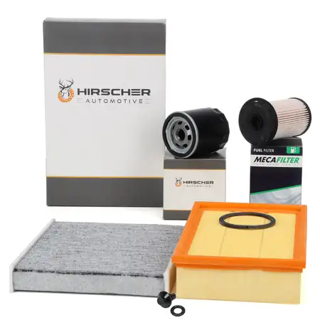 HIRSCHER Filter-Set 4-tlg f&uuml;r FORD Focus C-Max DM2 1.8 TDCi 115 PS