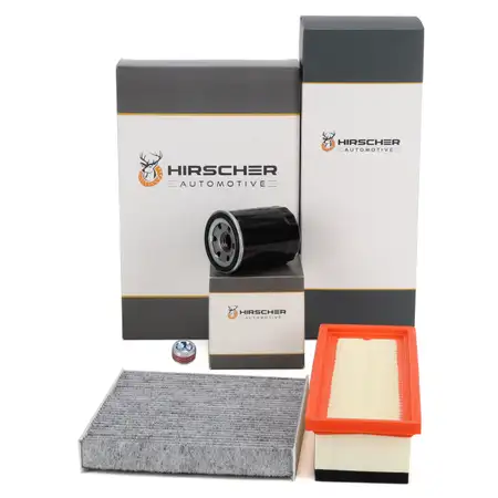 HIRSCHER Filter-Set f&uuml;r FIAT 500 ab 09.2011 Panda 312 319 LANCIA Ypsilon 1.2