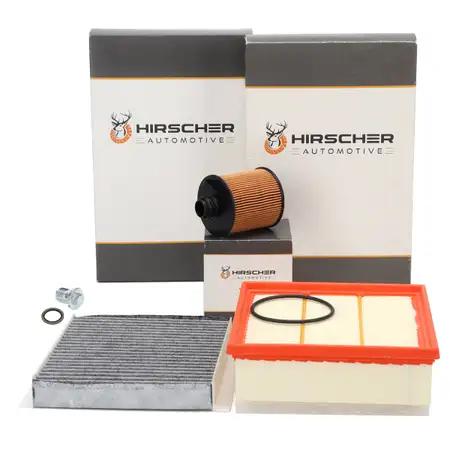 HIRSCHER 3-piece filter set for FIAT Doblo 263 and OPEL Combo X12 (up to December 2019) 1.6/2.0 D
