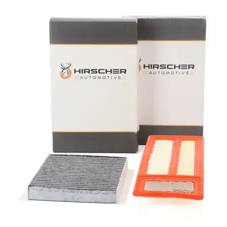 HIRSCHER Innenraumfilter + Luftfilter f&uuml;r FIAT Doblo 263 Fiorino Qubo Tipo 1.3 D Multijet