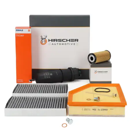 HIRSCHER Filter-Set 4-tlg f&uuml;r BMW 5er G30 G31 6er G32 7er G11 G12 X5 G05 B47