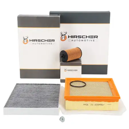HIRSCHER Filterset Filterpaket f&uuml;r OPEL Meriva B 1.4/LPG 100/120/140 PS ab Fgst. D4000001