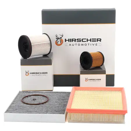 HIRSCHER Filterset Filterpaket 4-tlg f&uuml;r OPEL Astra K 1.5 CRDi 105/122 PS 08.2019-12.2022