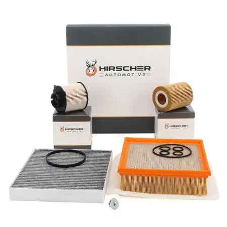 HIRSCHER Filterset 4-tlg f&uuml;r OPEL Meriva B 1.7 CDTI 100/110/131 PS ab Fgst. D4000001