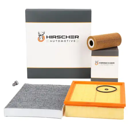 HIRSCHER Filter-Set 3-tlg f&uuml;r AUDI A6 4B C5 1.9 TDI 115/130 PS 07.2000-01.2005