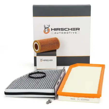 HIRSCHER Filter-Set f&uuml;r VW Golf 5 GTI Passat B6 8P 8J Leon 1P Toledo 3 Octavia 2 2.0 TFSI