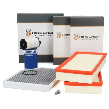 HIRSCHER Filter-Set f&uuml;r AUDI Q7 4LB VW Touareg 7L 4.2 V8 FSI 350 PS