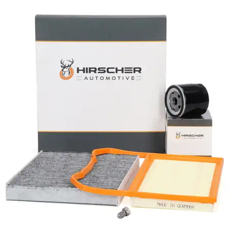 HIRSCHER Filter-Set f&uuml;r VW Polo 5 SEAT Ibiza 4 SKODA Fabia 3 1.0/TSI 60-110 PS