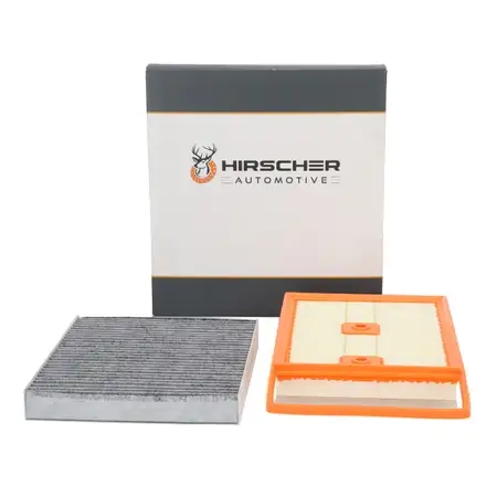 HIRSCHER Innenraumfilter + Luftfilter f&uuml;r VW Polo 5 A1 8X Ibiza 3 4 Fabia 3 Rapid 1.4 TDI