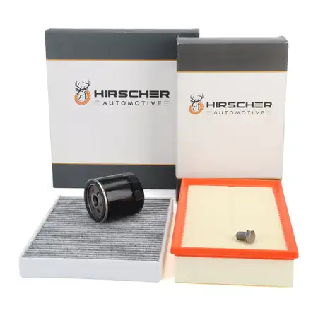 HIRSCHER Filterset Filterpaket 3-tlg f&uuml;r VW Multivan Transporter T5 T6 2.0 TDI 84/180 PS