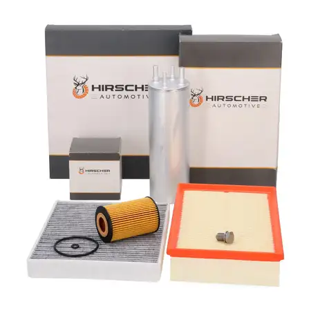 HIRSCHER Filterset Filterpaket 4-tlg f&uuml;r VW Multivan Transporter T6 2.0 TDI 84/102/180 PS