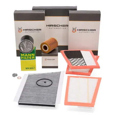 HIRSCHER Filterset 4-tlg f&uuml;r MERCEDES C-Klasse W2030 S203 C320CDI CLK C209 320CDI OM613