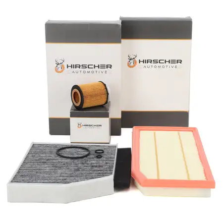 HIRSCHER Filterset f&uuml;r MERCEDES W205 S205 C/A205 C257 W213 S213 C/A238 X/C253 160-300 M264