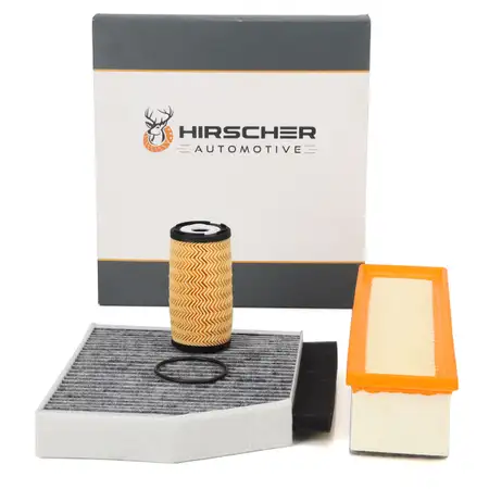 HIRSCHER Filterset 3-tlg f&uuml;r MERCEDES C-KLASSE W205 S205 C180/200 BlueTEC / d OM626
