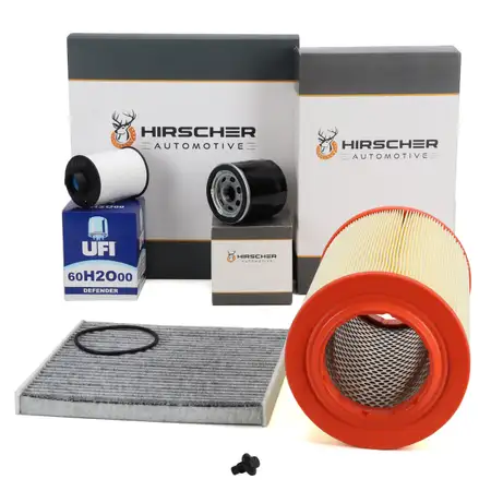 HIRSCHER 4-Piece Filter Set for CITROEN Jumper, FIAT Ducato 250, and PEUGEOT Boxer 2.2 (October 2013)