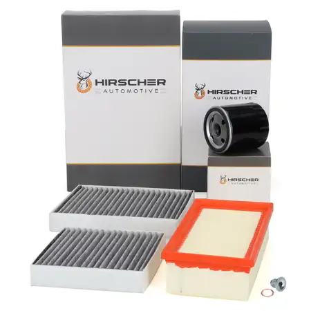 HIRSCHER Filter-Set f&uuml;r PSA C3 II III C4 Cactus DS3 2008 I 208 I 1.0 1.2 68-82 PS