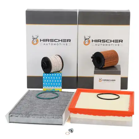 HIRSCHER Filter-Set 4-tlg f&uuml;r CITROEN C3 Picasso C4 2 DS4 PEUGEOT 308 2 1.6 BlueHDi 99-120
