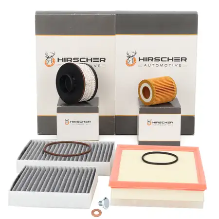 HIRSCHER Filter-Set 3-tlg f&uuml;r PSA C3 III C4 Cactus 2008 I 208 I 1.5 BlueHDi