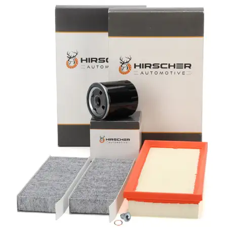 HIRSCHER Filterset f&uuml;r PSA C4 3 10 2008 208 2 OPEL Corsa F Mokka 1.2 Turbo 101-155 PS
