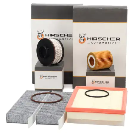HIRSCHER Filterset 4-tlg f&uuml;r PSA C4 3 10 DS 3 2008 2 208 2 OPEL Corsa F Mokka 1.5 D
