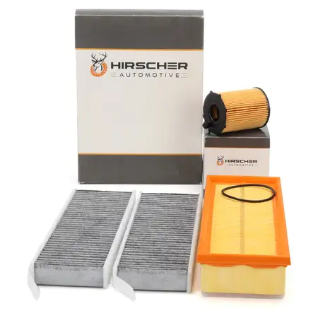 HIRSCHER Filterset 3-tlg f&uuml;r PSA Berlingo Picasso 1 3008 1 5008 1 Partner 1.6 HDi 75-110