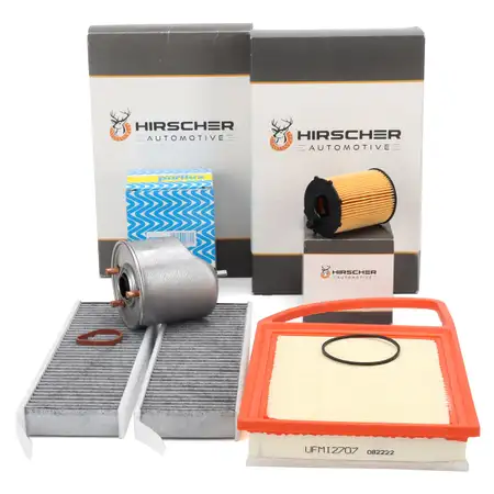 HIRSCHER Filterset 4-tlg für PSA Berlingo C4 Picasso 3008 1 5008 1 Partner 1.6 HDi 75-115 HIRSCHER Filterset 4-tlg für PSA Berlingo C4 Picasso 3008 1 5008 1 Partner 1.6 HDi 75-115