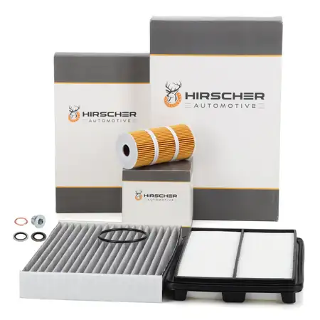 HIRSCHER Filter-Set 3-tlg f&uuml;r RENAULT Koleos 2 HC_ NISSAN X-Trail 3 T32 1.6/2.0 dCi