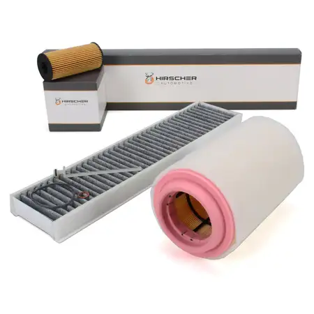 HIRSCHER Filter-Set 3-tlg f&uuml;r MINI R56 R55 R60 R57 R58 R61 R59 One D/Cooper D/SD N47