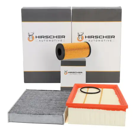HIRSCHER Filter-Set 3-tlg f&uuml;r RENAULT Megane 4 1.5 Blue dCi 95/115/116 PS