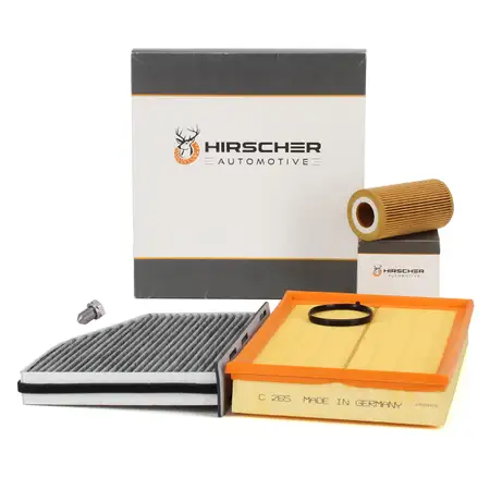 HIRSCHER Filter-Set 3-tlg f&uuml;r AUDI RS3 8PA RSQ3 8U TTS TTRS 8J 272-360 PS