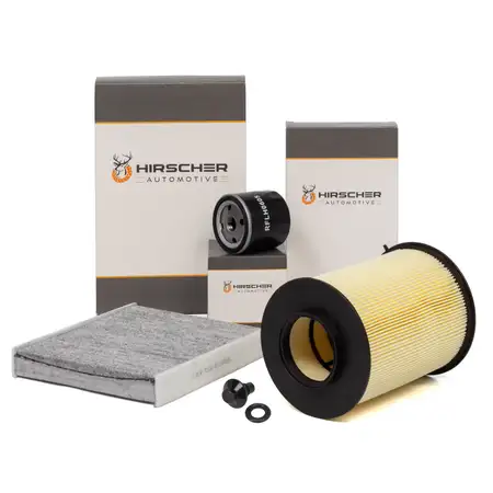 HIRSCHER Filter-Set f&uuml;r FORD Focus 2 MK2 VOLVO C30 S40 2 V50 1.4 1.6 ab 04.2007