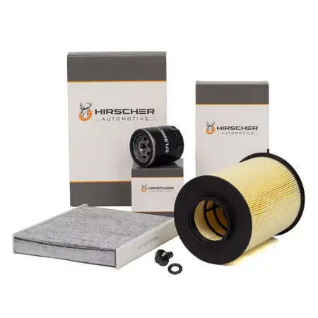 HIRSCHER Filter-Set f&uuml;r FORD Focus 2 MK2 1.8/Flexifuel + 2.0/CNG/LPG ab 04.2007