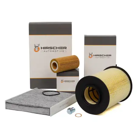 HIRSCHER Filter-Set f&uuml;r FORD Focus 2 MK2 2.5 RS 305 PS + 2.5 RS 500 350 PS