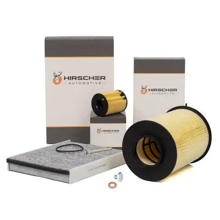 HIRSCHER Filter-Set f&uuml;r FORD Grand C-Max C-Max 2 Focus 3 Kuga 2 1.5 TDCi + 1.6 TDCi