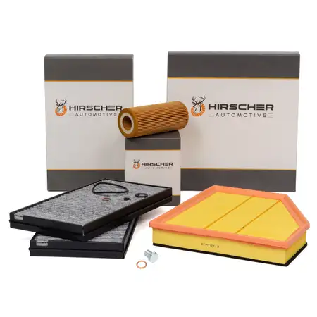 HIRSCHER Filter-Set f&uuml;r BMW 5er E60 E61 535d 272/286 PS + 6er E63 E64 635d 286 PS M57