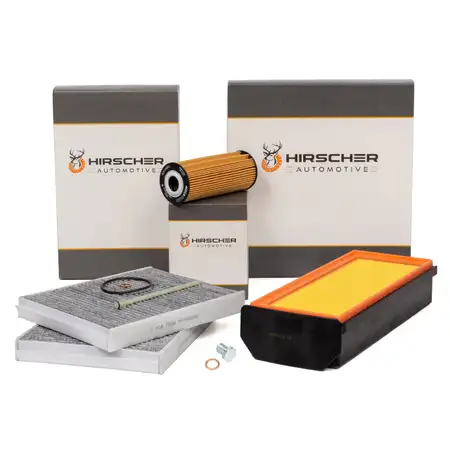 HIRSCHER Filter-Set f&uuml;r BMW 5er F10 F11 M 550 d xDrive + 7er F01 750d 381 PS N57