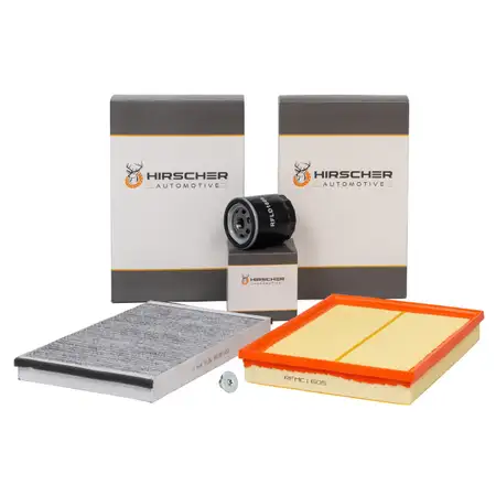 HIRSCHER Filter-Set 3-tlg f&uuml;r OPEL Astra G H Zafira A 1.4 + 1.6 + 1.8 + 2.0 OPC DELPHI