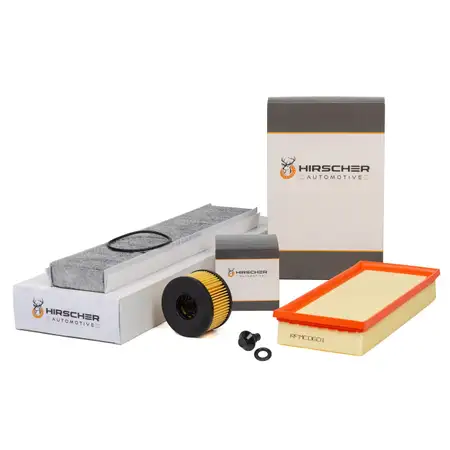 HIRSCHER Filter-Set 3-tlg f&uuml;r FORD Mondeo 3 MK3 2.0 16V DI/TDDi + 2.0 TDCi + 2.2 TDCi